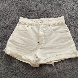 White madewell shorts